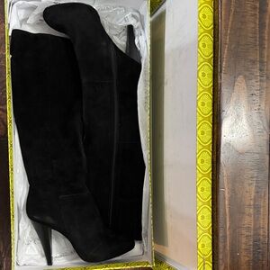 Gianni Bini Black Heeled Knee-High Boots